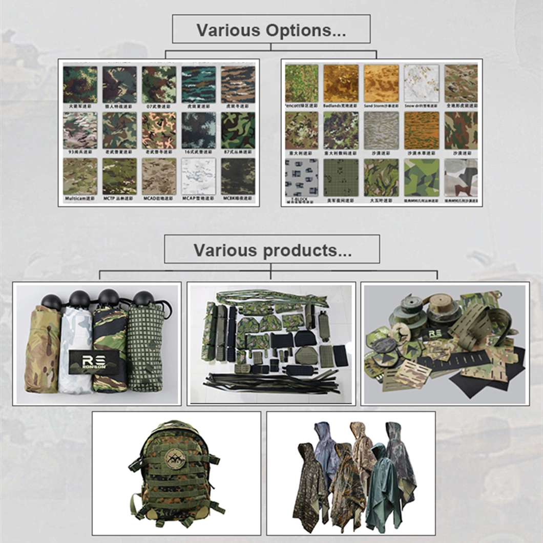 Saudi Arabia Uniform Fabrics Ripstop Checks Desert Camo Anti-Infrared Anti-Tear 65 Poly 35 Cotton Fabric