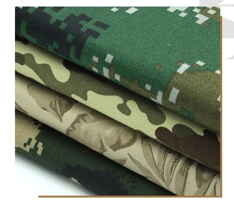 New Arrival Wholesale Tc Camo Ripstop Fabric Plain Woven Twill Camouflage Uniform Fabric