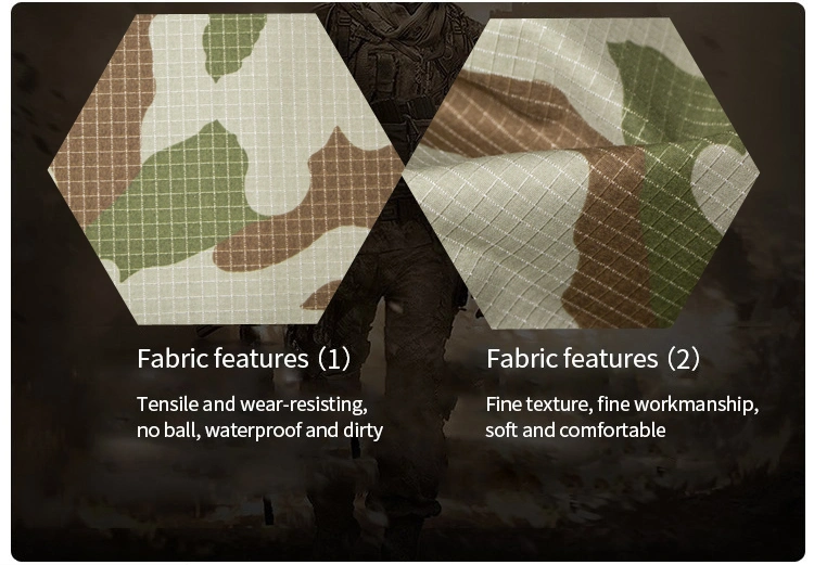 Good Quality Three Color Camouflage Polyester Camo Ripstop Fabric Wholesale Camouflage Printed Ripstop Fabric